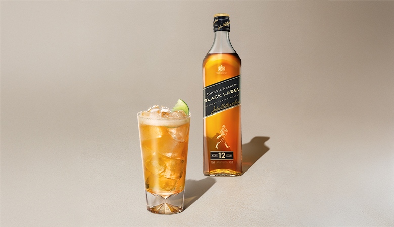 good value johnnie walker black & ginger highball